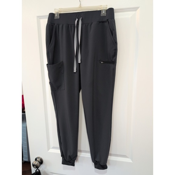 Butter-Soft Pants - Women's Lot Of 4 Butter-Soft Easy Stretch Scrub Pants Gray Size Medium